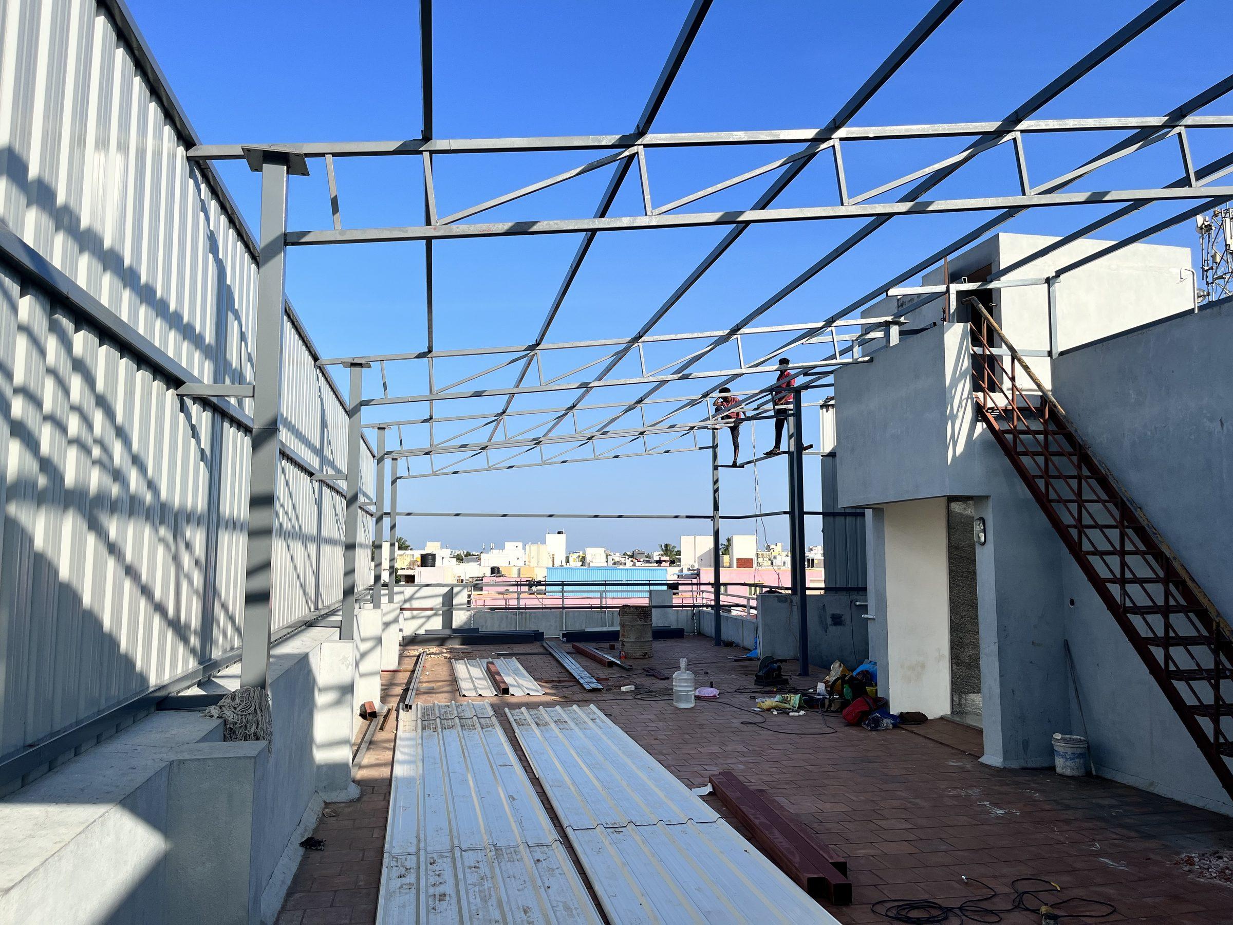 VS Terrace Office, Palavanthangal, Chennai, site work in progress by Pencil Studio (7)
